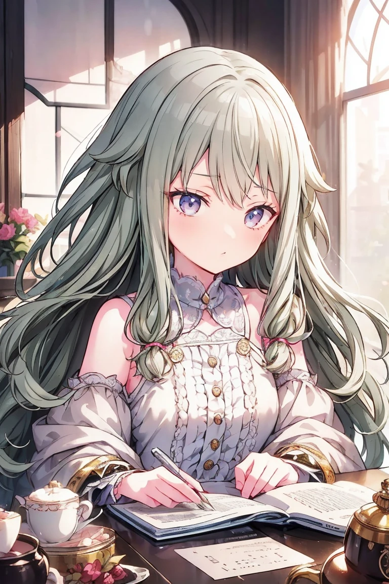 Tabletop、masterpiece、Best image quality、Look this way、Fluffy hair、Delicate eyes、Adorable, 最high quality、Mature Girl、1 person、smile、masterpiece, Most detailed, high quality、Shiny Hair、Very fine and beautiful bright eyes、nose blush、Very detailed, clear and beautiful face, Awards, (Anatomically correct)