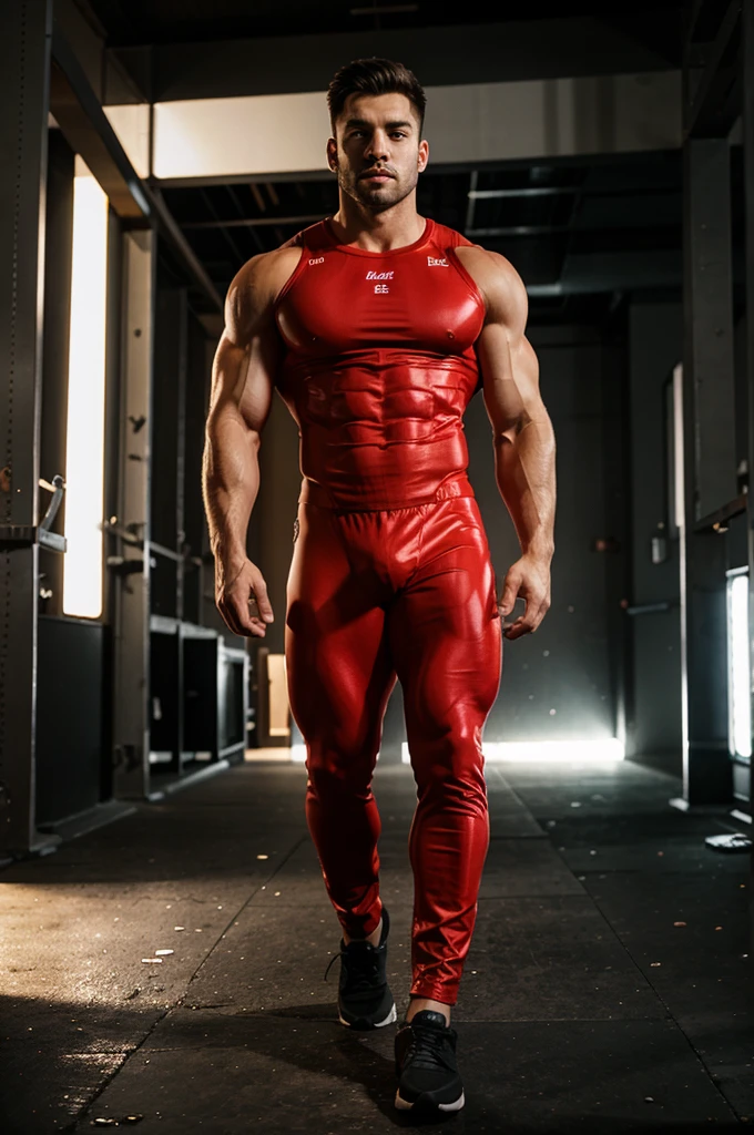 guys with muscle full body bright atmosphere