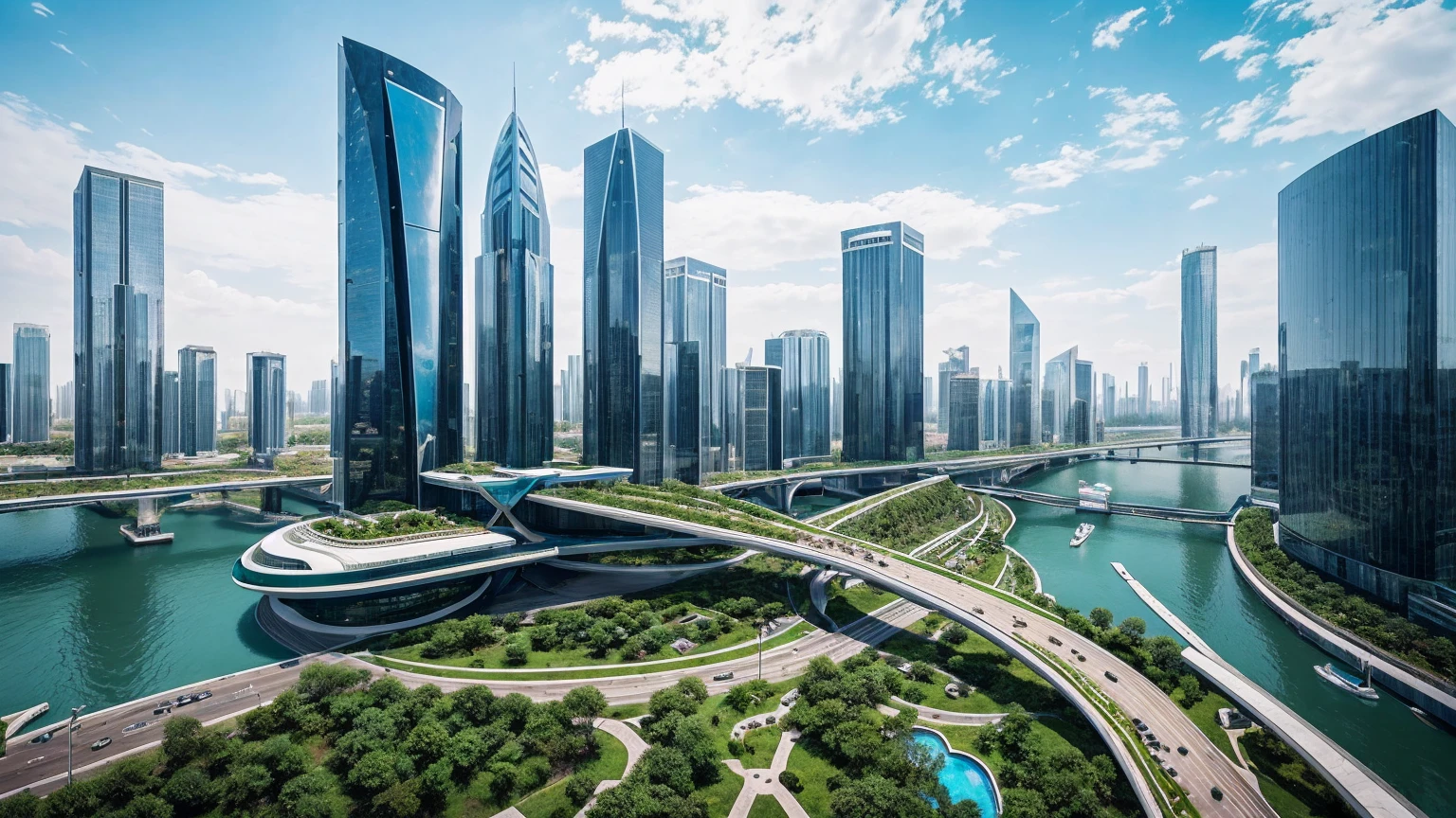 (Best quality,4K,8K,A high resolution,Masterpiece:1.2),Ultra-detailed,(Realistic,Photorealistic,photo-realistic:1.37),Futuristic floating city,Futuristic technology,Huge urban high-tech tablet platform,Airship,Floating in the sky,Futuristic city,Small airships around,High-tech hemispherical platform,Colorful lights,Advanced architecture,modernn architecture,skyscrapper,Access the cloud,Scenic beauty,view over city,Impressive design,Blend seamlessly with nature,energetic and vibrant atmosphere,Futuristic transportation system,Parking is suspended,Transparent path,Lush greenery,Sky gardens,cascading waterfalls,Magnificent skyline,reflections on the water,Sparkling river,Architectural innovation,futuristic skyscrapers,Transparent dome,The shape of the building is unusual,Elevated walkway,Impressive skyline,Glowing lights,Futuristic technology,Minimalist design,Scenic spots,Panoramic view,Cloud Piercing Tower,Vibrant colors,epic sunrise,epic sunset,Dazzling light display,magical ambiance,The future city,Urban Utopia,LuxuryLifestyle,Innovative energy,sustainable development,Smart city technology,Advanced infrastructure,Tranquil atmosphere,Nature and technology live in harmony,Awesome cityscape,Unprecedented urban planning,Architecture connects seamlessly with nature,High-tech metropolis,A cutting-edge engineering marvel,The future of urban living,Visionary architectural concept,Energy-efficient buildings,Harmony with the environment,A city floating above the clouds,Utopian dreams become reality,The possibilities are endless,State-of-the-art transportation network,Green energy integration,Innovative materials,Impressive holographic display,Advanced communication system,Breathtaking aerial view,Quiet and peaceful environment,Modernist aesthetics,Ethereal beauty
