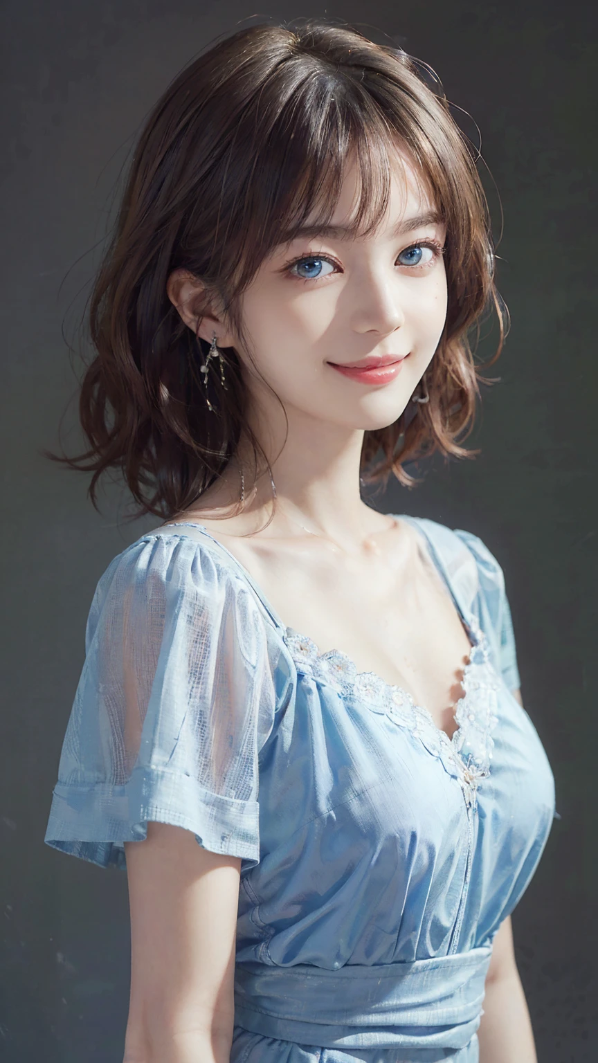 ((Highest quality、masterpiece:1.3))、、1 female:2.0、Huge breasts:1.3、Slim figure:1.1、Toned Abs、Black Hair、Long Bob、Curly Hair、Medium Hair、Detailed lips、Detailed eyes、double eyelid、(Pale blue eyes)、Wide Shot、(Raw photo、Highest quality)、(Realistic、Photorealistic:1.3)、Highest quality、masterpiece、Very delicate and beautiful、Highly detailed CG、 Absurd、Laughter、smile、Model pose、Cute profile of a 20-year-old +shy + Gorgeous French-Albanian 、God's Rays、Shot with AFGA Vista 400::2.0 、Eric Madigan Heck and Arthur Elgort-esque photo、Smile with your mouth slightly open:3.0、Pink lipstick、Hair above one eye、Earrings、choker、Looking at the audience、 ((Meaning、attractive、attractive))、((Daytime background))、((Kochia field background))、((Daylight Background))、((Black Hairの女性)),