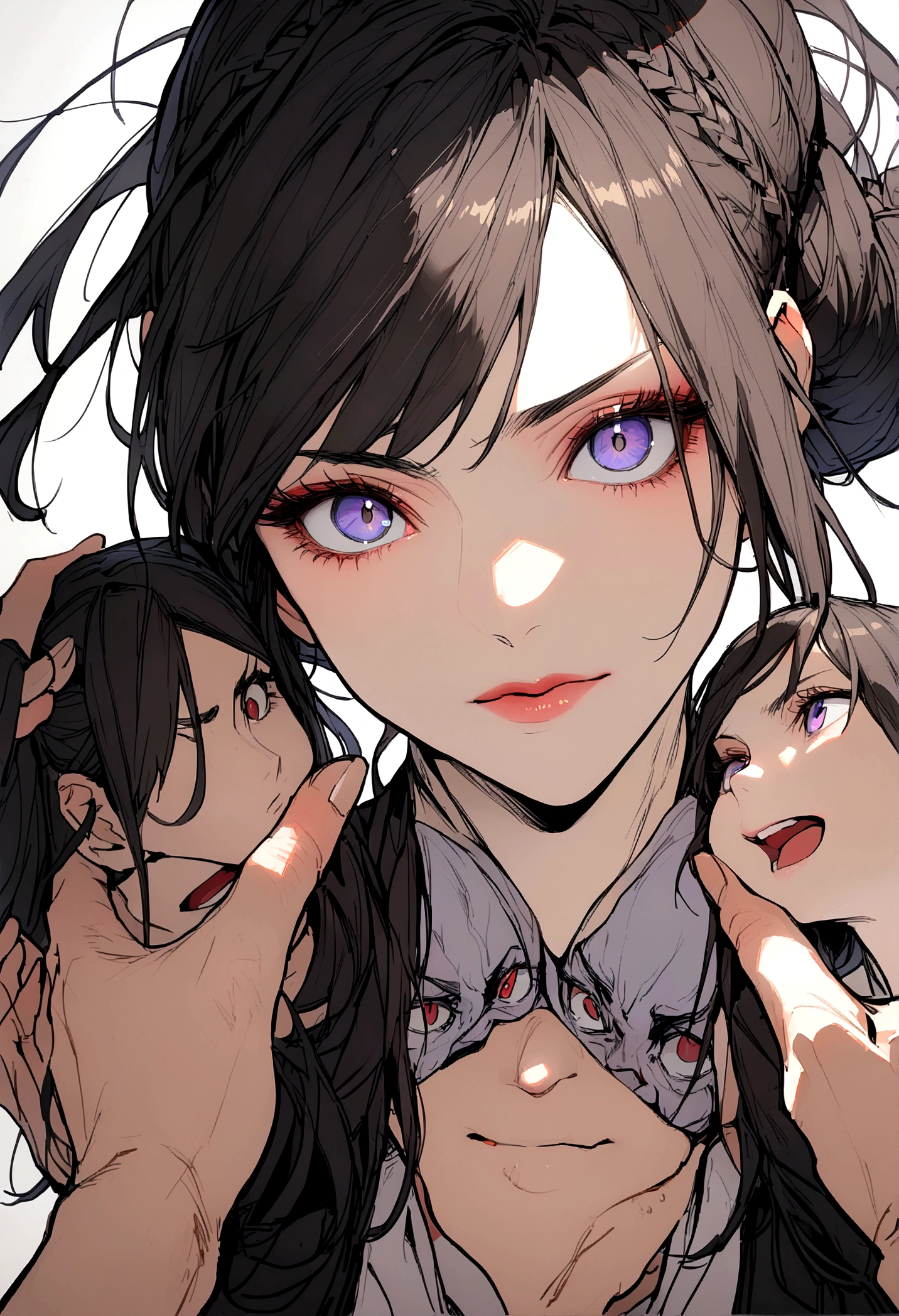 Juri Han giving 3 faces