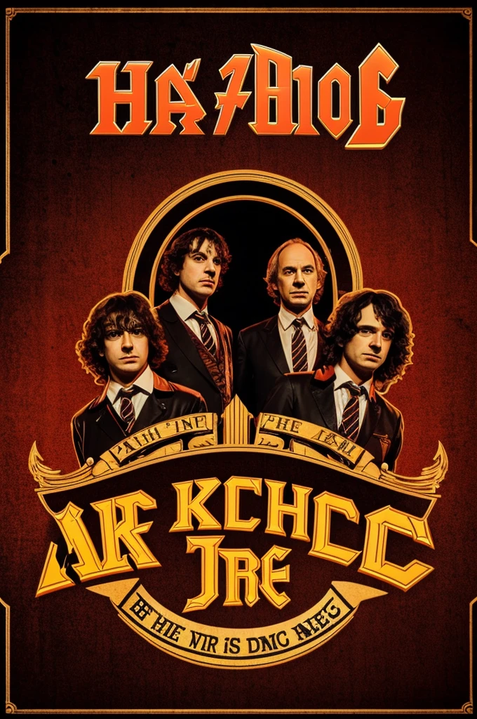 Make a logo with my name (Jheremy) with the lyrics of the band AC DC