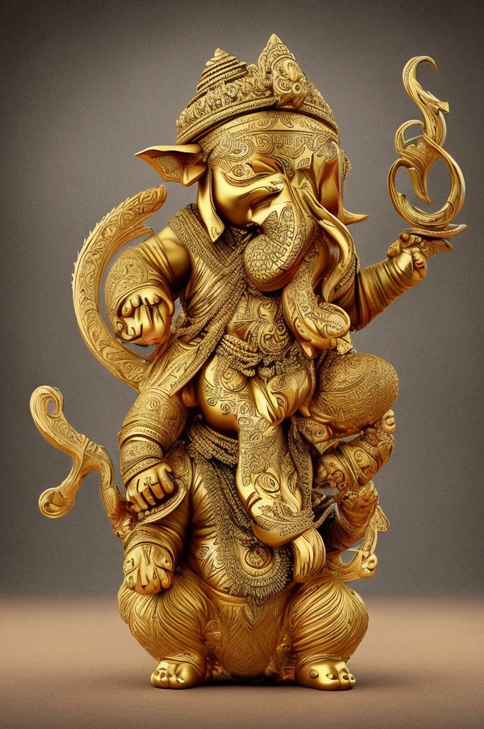 arttoy ganesha symmetrical cartoon simple cute facing eatmodhaka 8k small details instinctive elegance illustration thick lines calm down