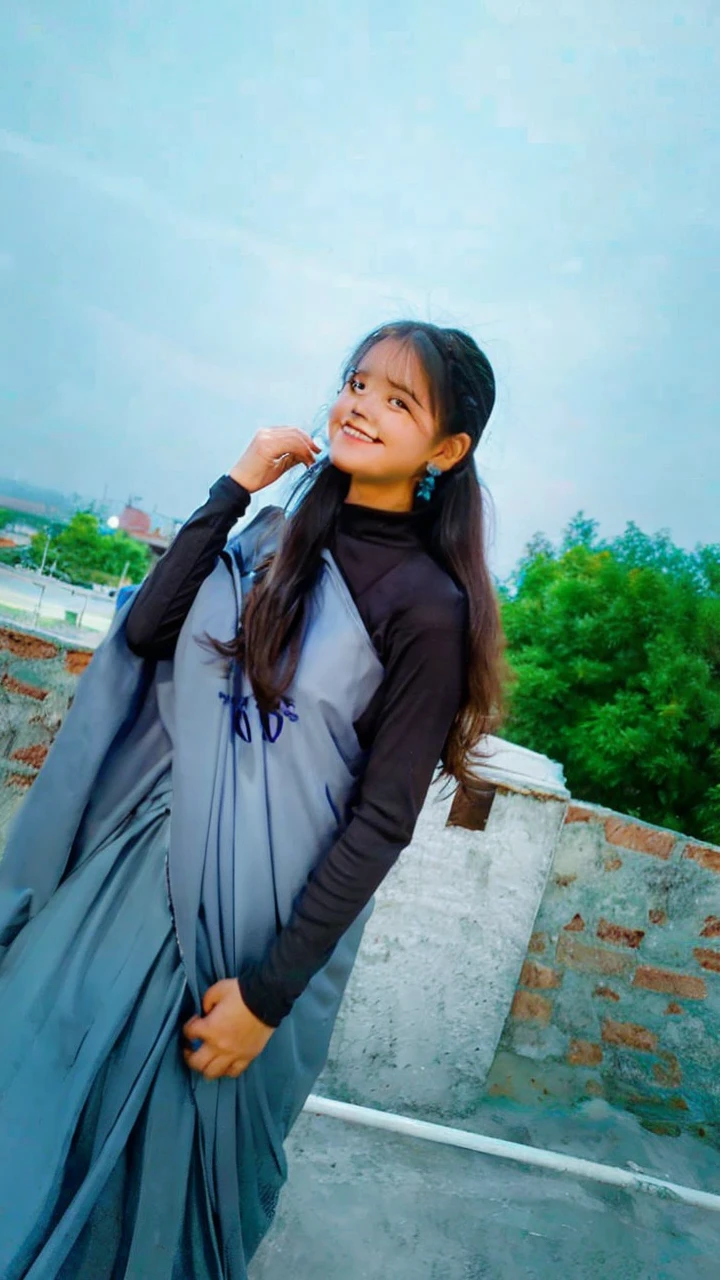 Cute female police officer, 18 years old, wearing a blue miniskirt