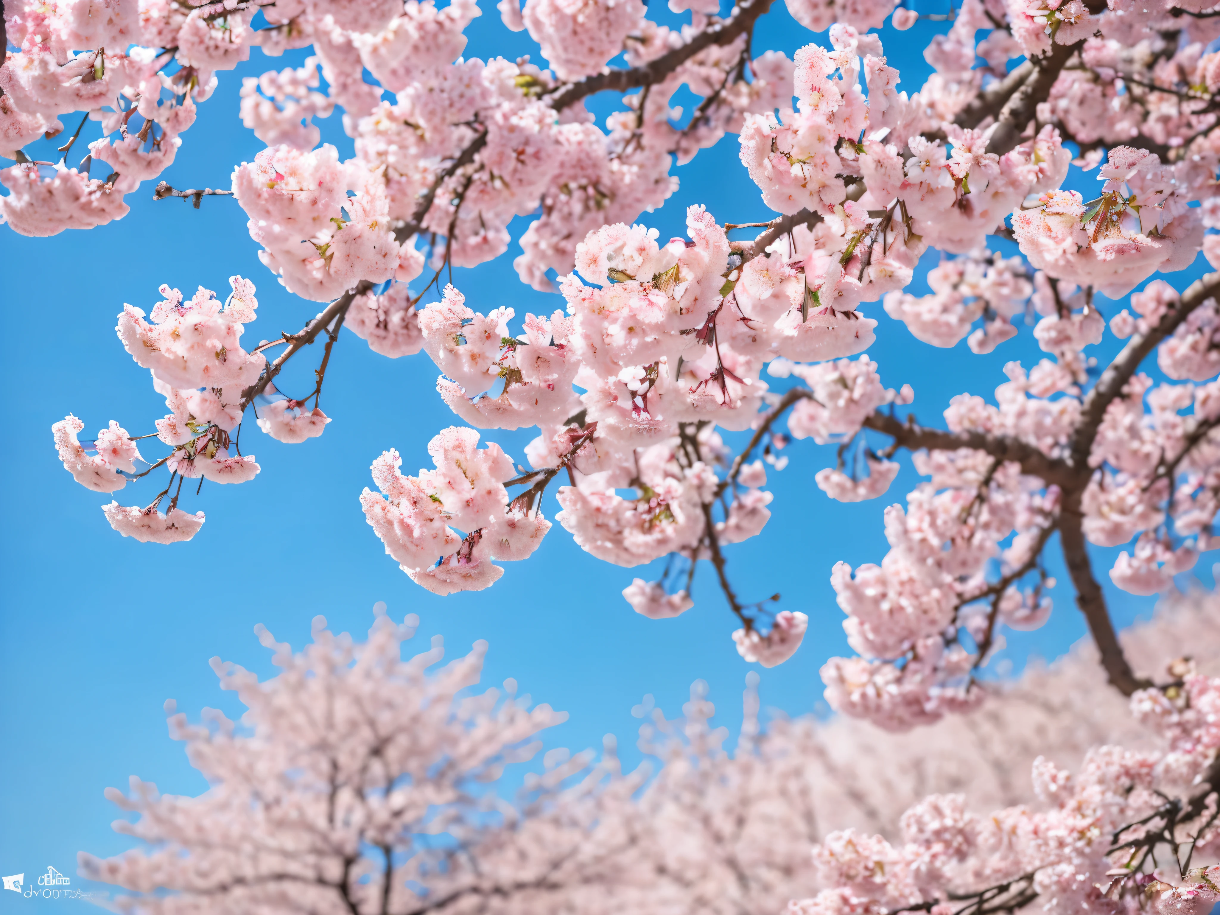 a beautiful blooming cherry blossom tree in spring, full of pink flowers, against a clear blue sky, natural sunlight, highly detailed, intricate petals, soft focus, delicate, serene, peaceful, (best quality,4k,8k,highres,masterpiece:1.2),ultra-detailed,(realistic,photorealistic,photo-realistic:1.37),vibrant colors,stunning landscape