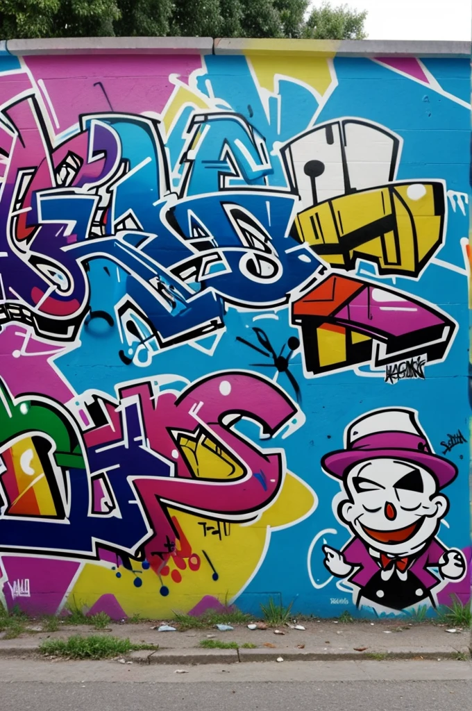 graffiti that says joke