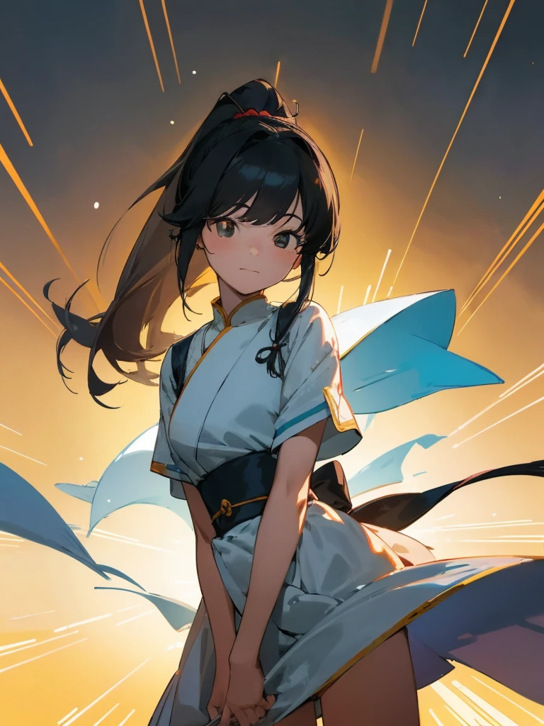 Character FeaturesHairstyle:Long black hair ponytail sex:Brave girl bangs:Bangs Accessories:猫の耳衣装騎士の鎧視点・アングルフロントビュー下からのアングル背景緑豊かな森太陽の光が差し込む木漏れ日季節・雰囲気summerの爽やかさサマーズ(summer)Light and shadowLight and shadow from sunlightOther elementsLegendJapanThe viewer follows the character's gaze,TAKAMICHI STYLE