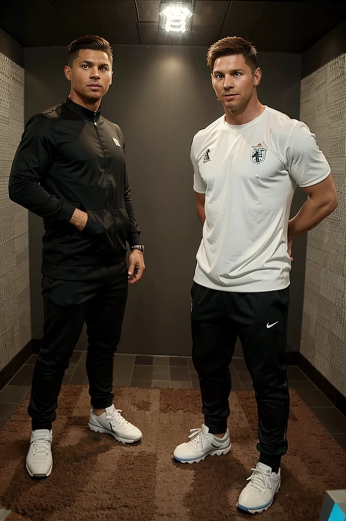 Ronaldo and messi enter the minecraft game