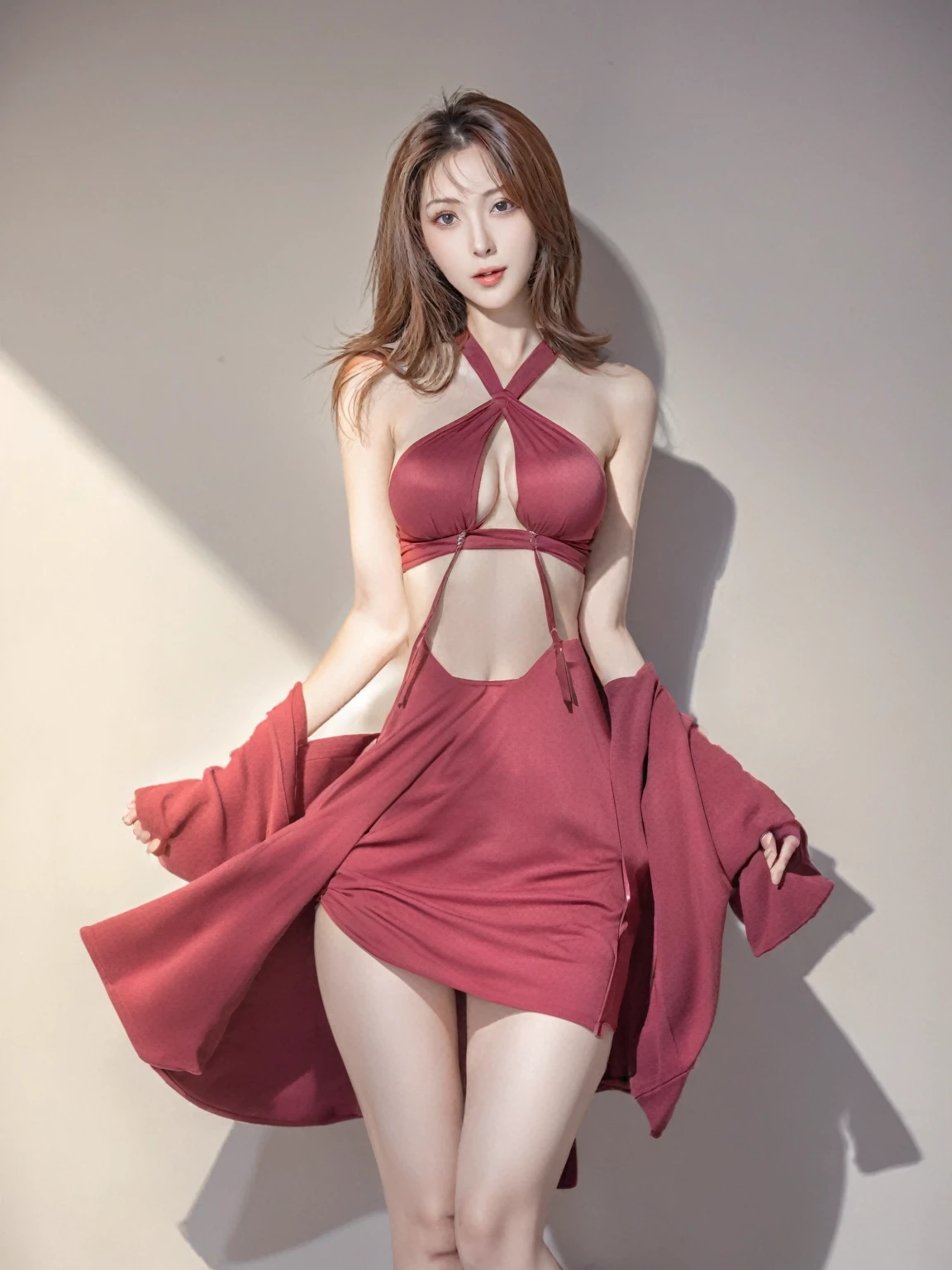 (((beautiful girl,Deep V,Genesis style,Indecent,Love,pupil,Pure and sexy((Real People))))),slim,Hot body ,best quality, number, Very detailed, Finely, high resolution, 8k quality, Perfect dynamic composition, Delicate and beautiful eyes, Deco, Medium Length Hair, Super big breasts, Casual cute pose,sex play