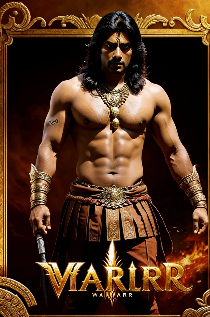 Arjun name wallpaper like warrior theme using mahabharat - SeaArt AI