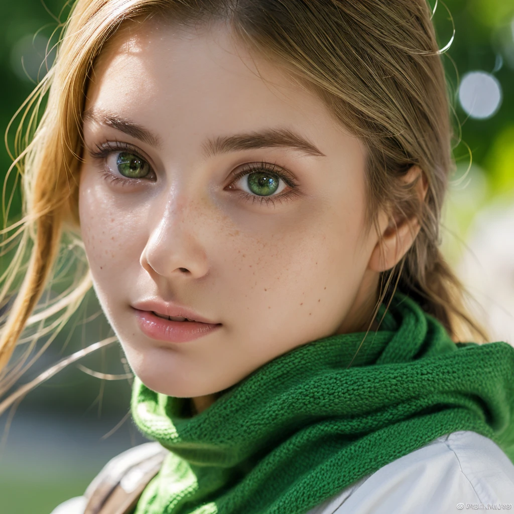 Photorealistic prompt for Leonardo
Face:
* Ultra-realistic photo of a 20-year-old woman
* Visible skin texture, with fine pores and subtle freckles
* Blonde hair with red highlights capturing natural light
* Bright and intelligent gaze, with emerald green eyes and long, thick lashes
* Natural and authentic facial expression, reflecting slight shyness or an enigmatic smile
Framing and lighting:
* Close-up shot, focusing on the details of the woman's face
* Soft and natural light, creating a realistic shadow and light effect
* Slightly blurred background, not distracting from the main subject
Example reference photos:
* https://www.artstation.com/artwork/n0rmm6
* https://www.pinterest.com/kriishu/blonde-with-green-eyes/
* https://www.shutterstock.com/search/green-eyes?page=2
Suggested software:
* Artbreeder
* Dream by WOMBO
* Nightcafe Creator
Additional tips:
* Feel free to experiment with different camera angles and facial expressions to achieve the desired result.
* You can add subtle accessories, such as jewelry or a scarf, to give the woman a unique personality.
* Make sure the lighting is consistent and realistic throughout the image.
I hope this prompt helps you create a stunning photorealistic image of this green-eyed woman.