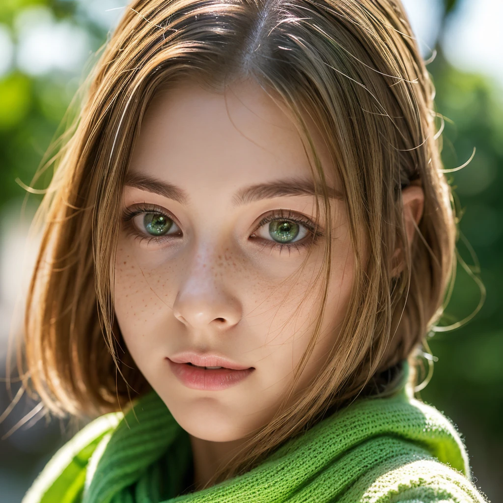 Photorealistic prompt for Leonardo
Face:
* Ultra-realistic photo of a 20-year-old woman
* Visible skin texture, with fine pores and subtle freckles
* Blonde hair with red highlights capturing natural light
* Bright and intelligent gaze, with emerald green eyes and long, thick lashes
* Natural and authentic facial expression, reflecting slight shyness or an enigmatic smile
Framing and lighting:
* Close-up shot, focusing on the details of the woman's face
* Soft and natural light, creating a realistic shadow and light effect
* Slightly blurred background, not distracting from the main subject
Example reference photos:
* https://www.artstation.com/artwork/n0rmm6
* https://www.pinterest.com/kriishu/blonde-with-green-eyes/
* https://www.shutterstock.com/search/green-eyes?page=2
Suggested software:
* Artbreeder
* Dream by WOMBO
* Nightcafe Creator
Additional tips:
* Feel free to experiment with different camera angles and facial expressions to achieve the desired result.
* You can add subtle accessories, such as jewelry or a scarf, to give the woman a unique personality.
* Make sure the lighting is consistent and realistic throughout the image.
I hope this prompt helps you create a stunning photorealistic image of this green-eyed woman.