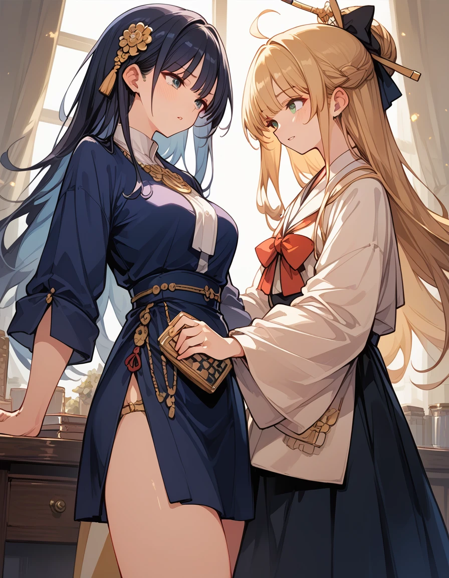 1 girl, full body, dark long hair, glowing blue eyes, glasses, yukata, opening the door to me, big breast, blush, smiling, one hand holding the glasses, (best quality,4k,8k,highres,masterpiece:1.2),ultra-detailed,(realistic,photorealistic,photo-realistic:1.37),detailed eyes,detailed lips,extremely detailed eyes and face,long eyelashes,intricate details,soft lighting,warm colors,cinematic
