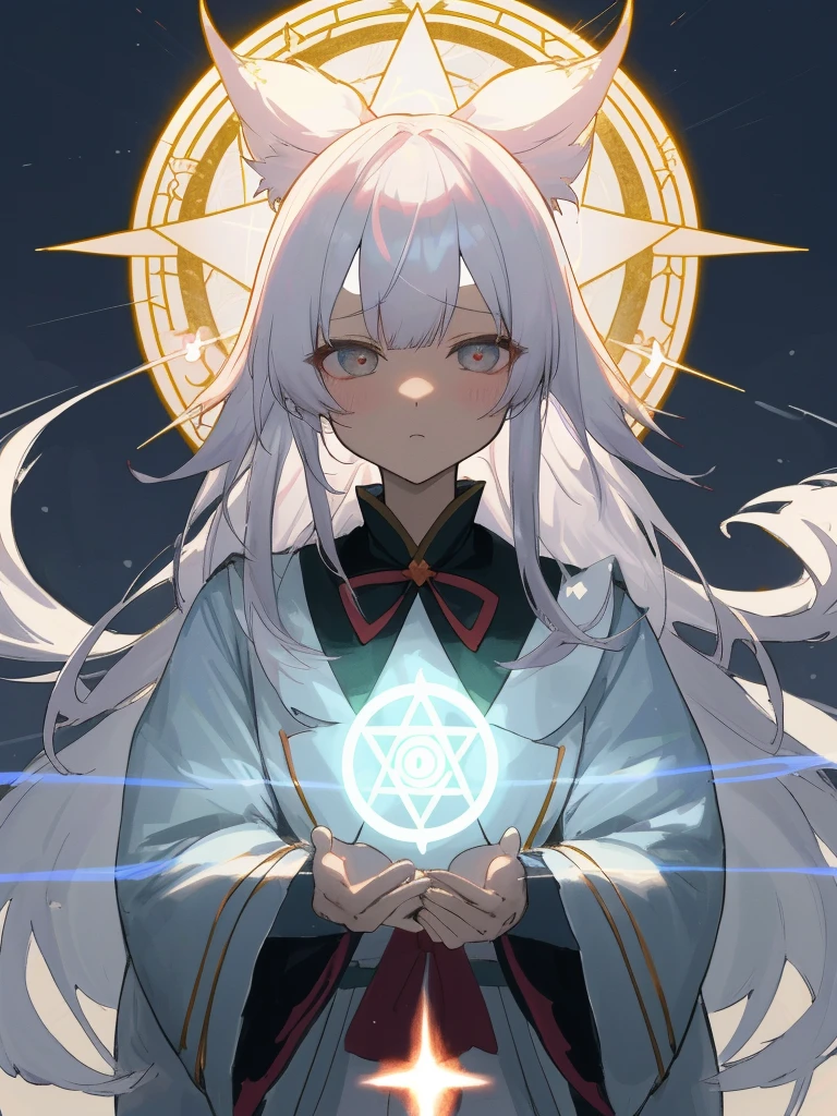 Character Features - Hairstyle:Long White Hair - Sex:Girl - Bangs:Bangs - Accessories:魔法のペンダント
衣装
- 青いマントと銀色のドレス
視点・アングル
- フルボディショット
- 正面からのアングル
背景
- 古びた魔法の研究室
- 光る魔法の道具が散らばる
季節・雰囲気
- winterの夜
- ウィンター(winter)
Light and Shadow - Magic light illuminates the surroundings Other elements - Magic circle - Fantasy world - Viewers witness the moment she casts the spell