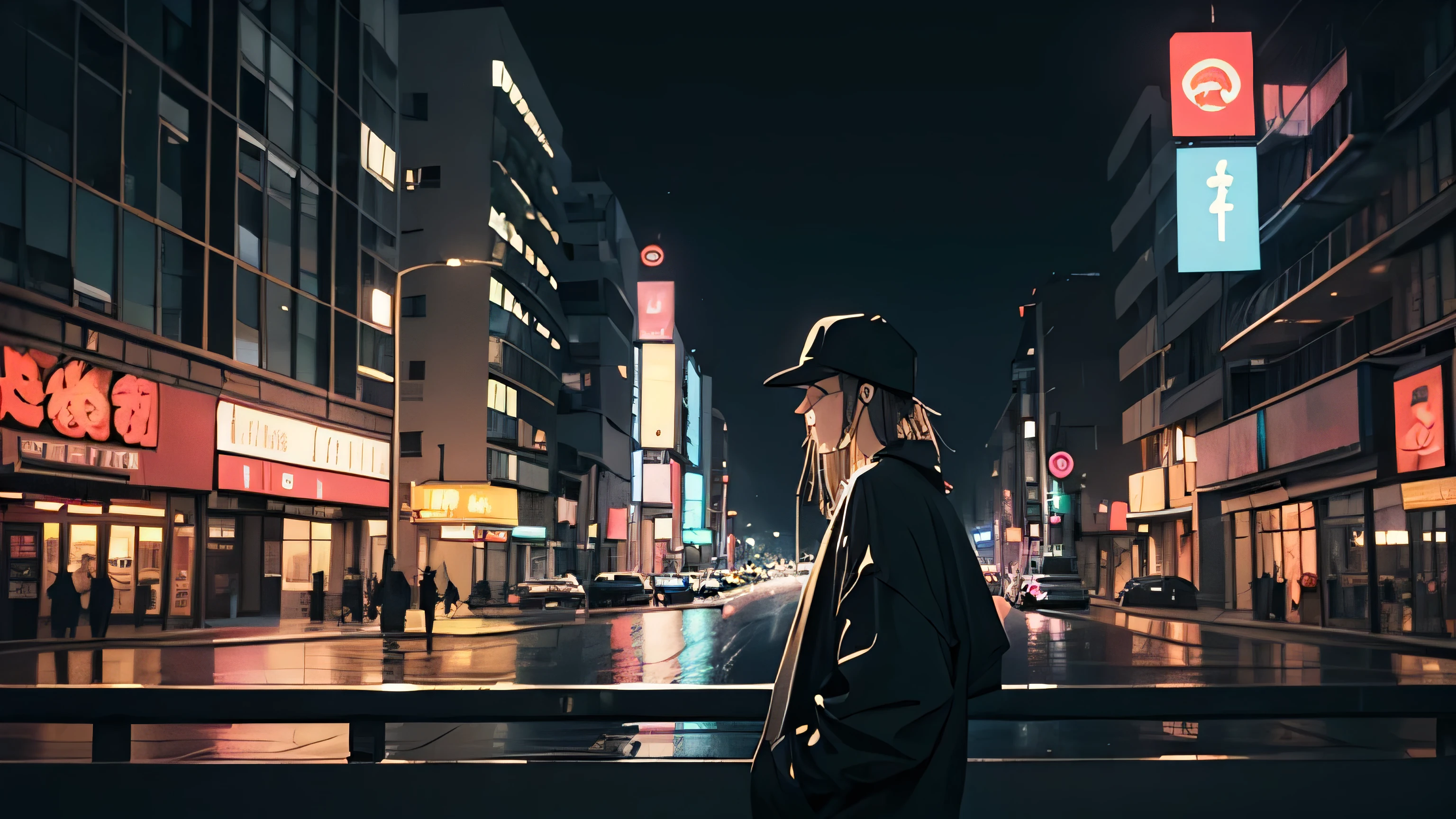 Create a lofi hip hop track with a nocturnal urban vibe. Use mellow jazz samples, soft piano, and deep bass. Add subtle city ambience like distant traffic. Tempo: 70-80 BPM. Mood: chill, dreamy, slightly melancholic. Style: [Lo-fi] [Hip hop] [Jazz] [Ambient]"
