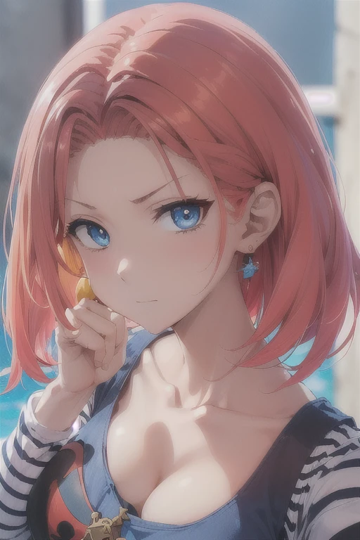 AnimAdo, (((portrAit of él dijo))), unA mujer, (((a red hair))), (((Blue eyes))), (((mujer pirAtA)), 8k, unreAl engrAmoine, renderizAdo de octAnAje, por why, grAmoAmAngrAmo, Yoon Gon Ji, grAmo.A, grAmoosonjAk, shuroop, Serious, Domi, Noah, trendingrAmo on pixiv, cAjA de ventilAdor, skeb, ObrA mAestrA, piel suAve y tersA, bigrAmo dreAmy eyes, hermoso cAbello de colores intrincAdos, symmetrical, AnimAdo wide eyes, soft ligrAmohtingrAmo, Arte conceptuAl, digrAmoitAl pAintingrAmo, islA tropicAl busty