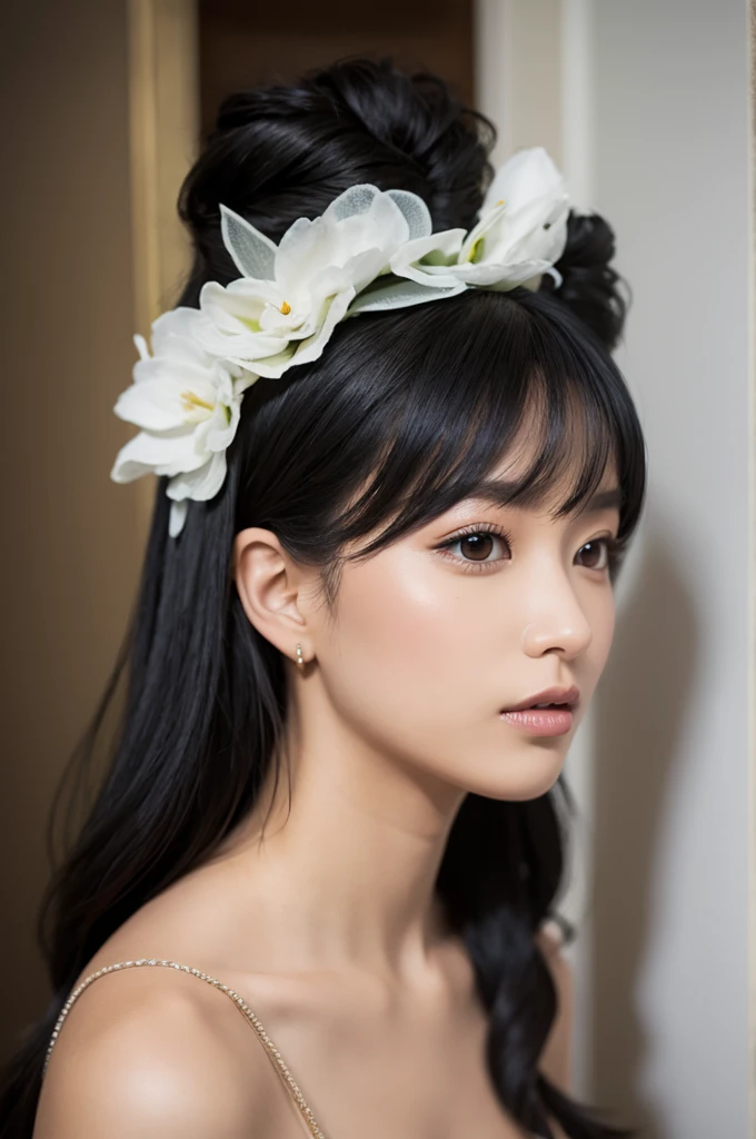 Black Hair　woman　kind　elegant
