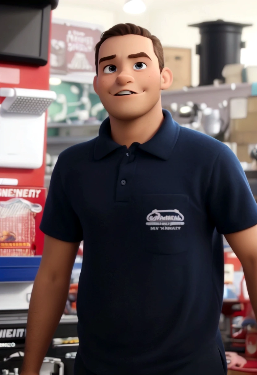 a man disney pixar style, fully body, high qualiy, best qualityer