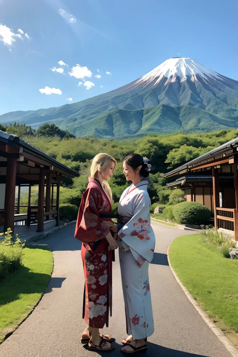 kimono,family,Blonde,Panorama Niseko