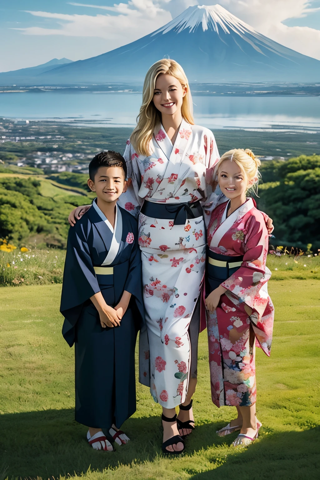 kimono,family,Blonde,Panorama Niseko