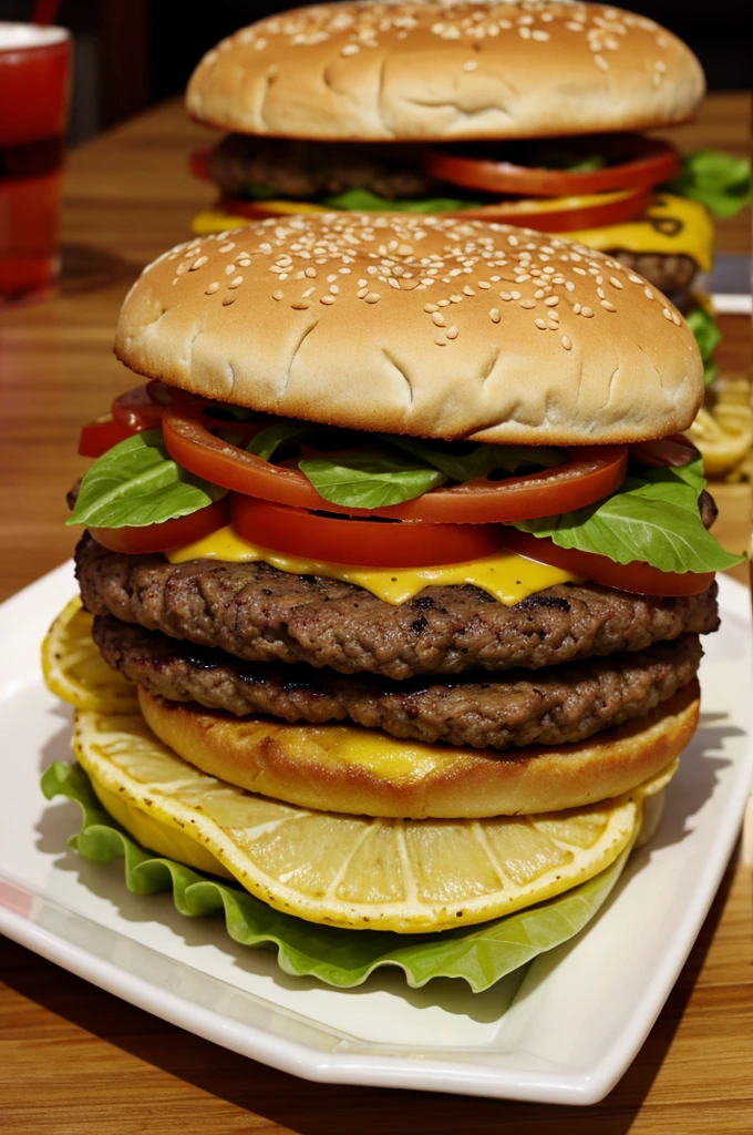 Believe me, the hamburger with the most calories and fatties in the world
