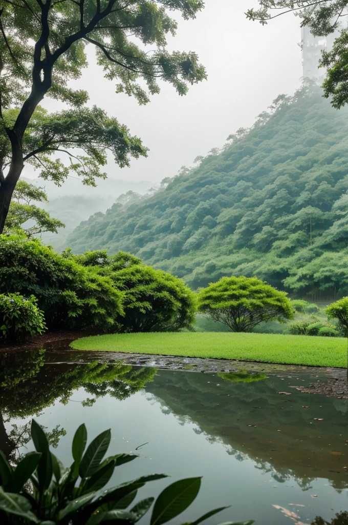 The rainy season often brings a serene and aesthetic scenery: raindrops glistening on leaves, misty mornings, and a refreshing green landscape. It's a time when nature rejuvenates, offering a calming atmosphere perfect for introspection or simply enjoying the beauty around you.