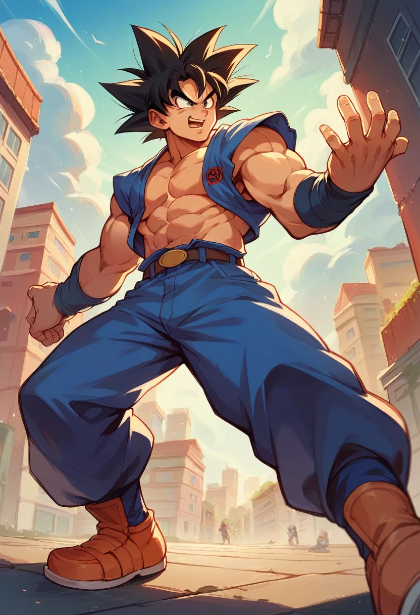 Goku black in the city