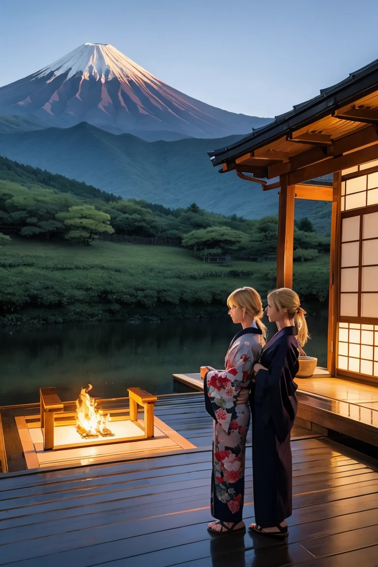 kimono,family,Blonde,Panorama Niseko