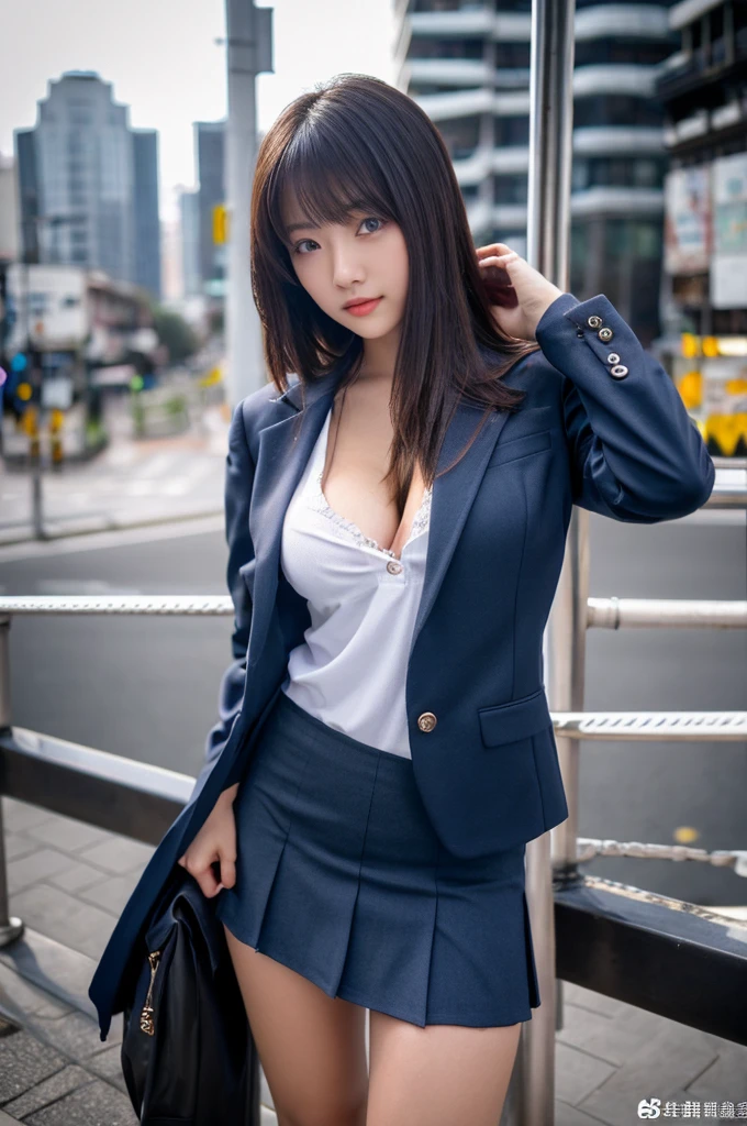 top-quality、hight resolution、ultra-detailliert、masterpiece、Raw photography:2、realisitic:2、Photorealsitic:2、extremely delicate and beautiful、finely detail、Textured skin、1 girl in、(Solo)、Alone、full-shot、Height is 165cm、18-year-old schoolgirl、(Turn your body to the front)、Squat with crotch open、Shibuya at night in Japan、Sidewalk lined with shops、Japan High School Uniforms、Selected black student shoes、Dark blue blazer、plaid skirts、White shirt for students、neck tie、100 degree leg opening、Crotch wide open、Light brown medium hair、(white panties)、(Bare legs:1.2)、Black loafers、(beauitful face:1.3)、Adult face、perfect bodies、Long feet、Short sitting height、small tits、accurate fingers、White panties visible from under the skirt、Do not take off your blazer、Do not take off your skirt、Do not take off your shirt、Pubic hair is visible、Crotch like a camel's toe、The shape of the woman's pubic area is clearly visible, witheout panties
