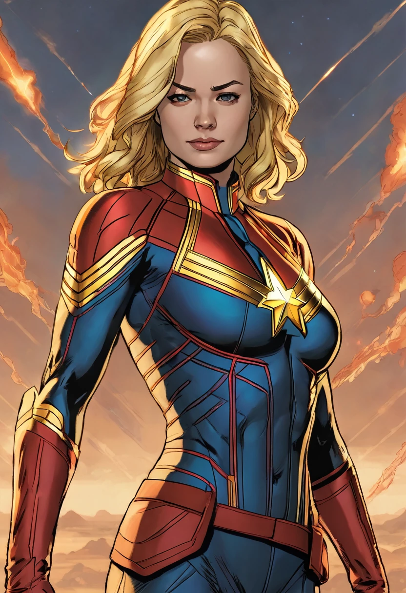 Captain marvel blonde big tits
