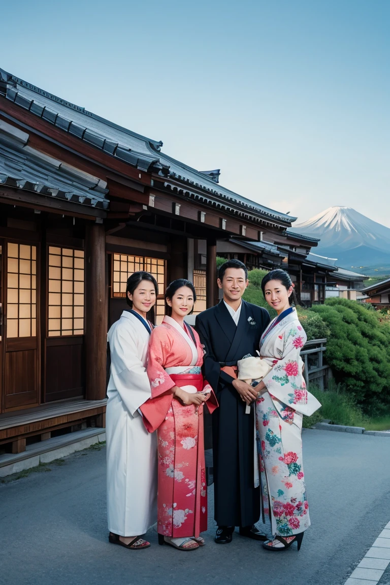 kimono,Family of 4 people,Panorama Niseko,American