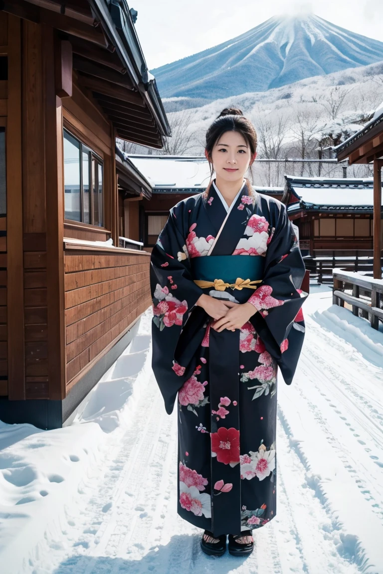 kimono,Family of 4 people,Panorama Niseko,American