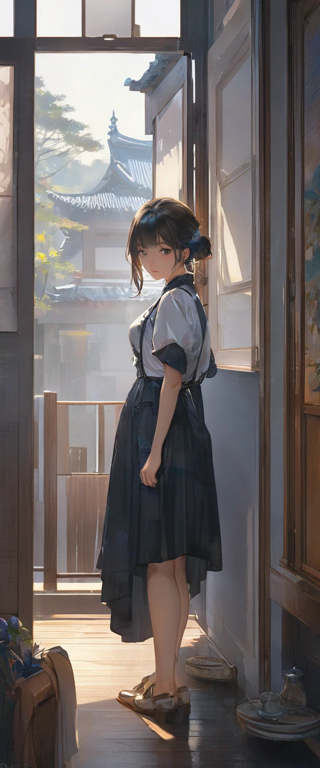 (masterpiece, Highest quality:1.2), One girl, alone