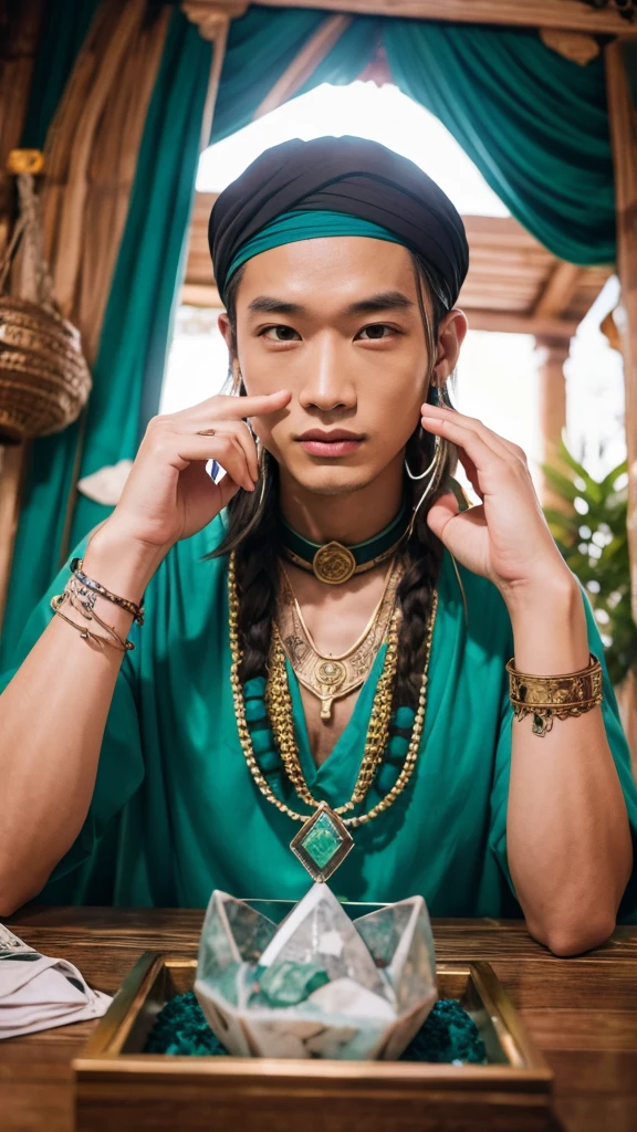 fortune teller Crystal Jade front Cool guy