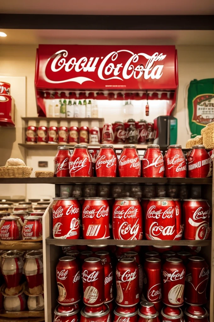 A room full of Coca-Cola
