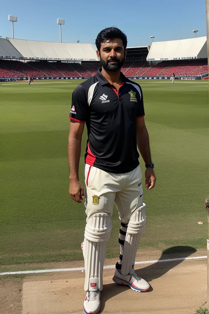 Iam standing in cricket ground 