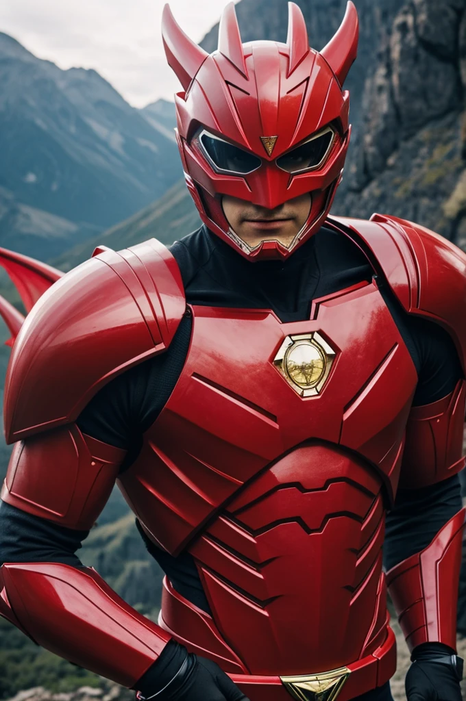 Create a Dragon-themed Red Power Rangers