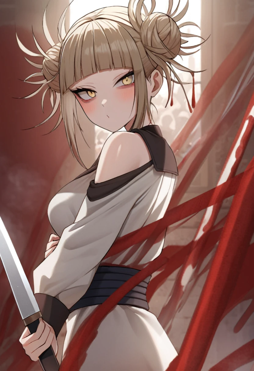 Himiko Toga、Shining with a knife、Rain of blood