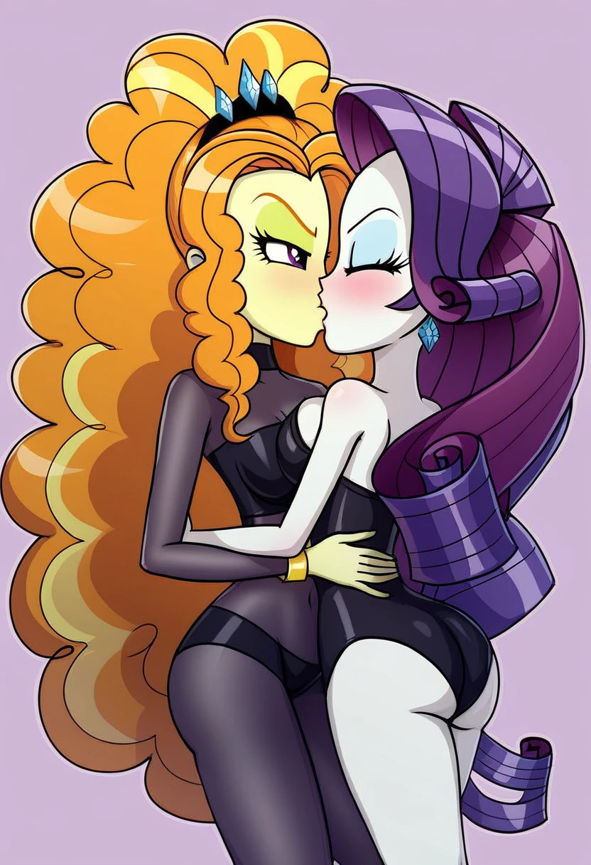 Eqg adagio angry bodystocking in home kiss rarity