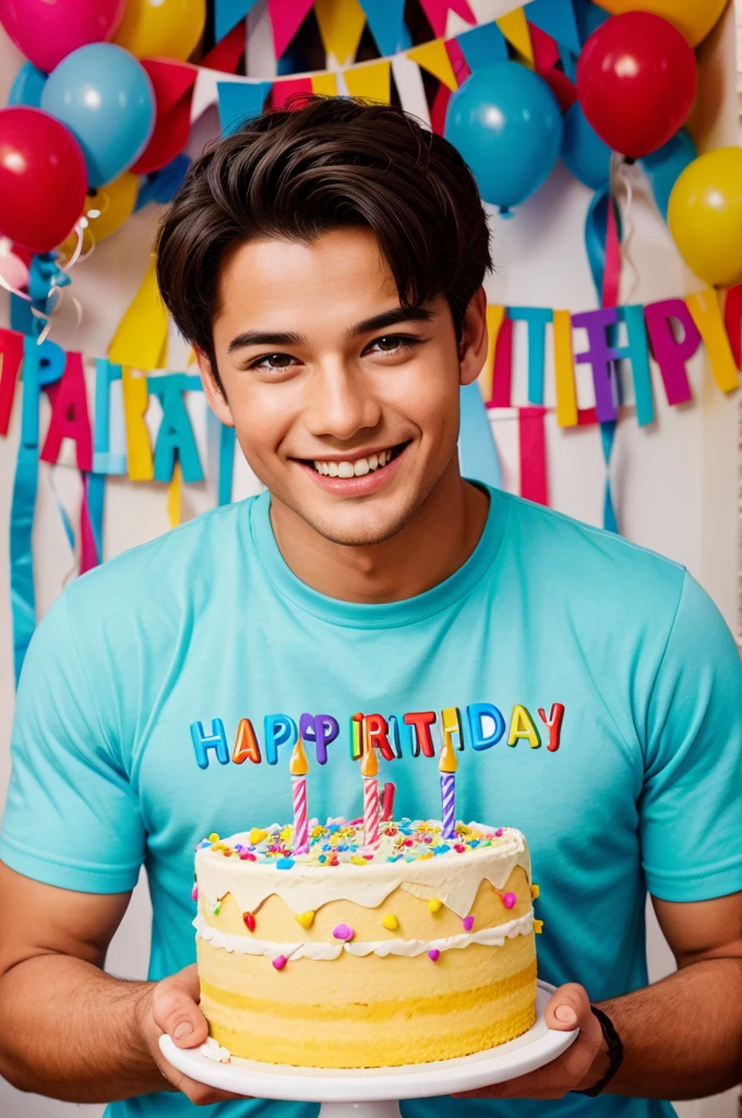 The happy birthday boy