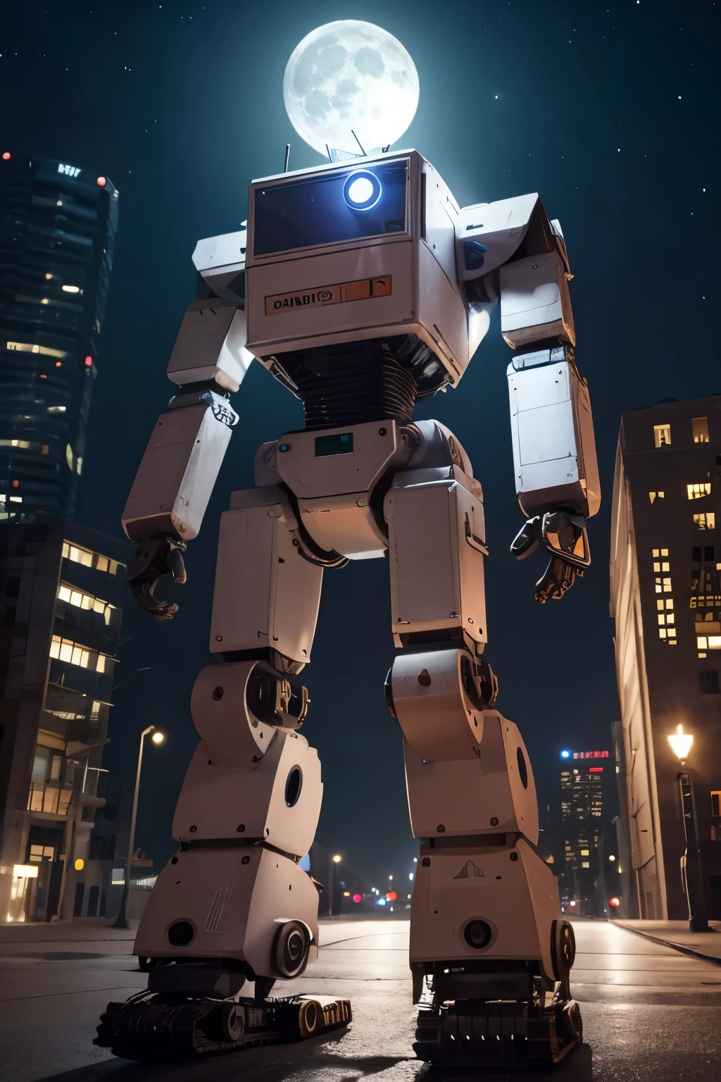 Lunar construction robot