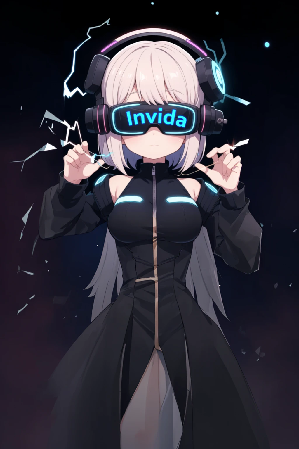 absurd ,masterpiece, Headquarters, 4K, Human Development Report, 最好of质量, 1girl exist center screen with beautifulface, 白色of_hair. (Black clothing:1.2),Deep Dark, Bangs, breast, Eyebrow_可见of_pass_hair, hair_Decorations, Light_particle, 长of_hair, Watching_exist_Viewer, 中等of_breast, dune表面, 独自of, space, Star_(Sky), Starry_Sky, Double tail, Very_长of_hair, of_Eye, 透明of, see-pass,(background_Gideon_主要of_dune:1.0), (无辜of脸:1.1), beautiful Eye, volumetric Lighting, 真实of阴影.