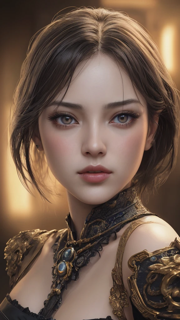 (((Saint Seya style aesthetic))) (Masterpiece) realistic big bust to the pelvic area ((beauty shape)) of a beauty hyperrealist & photorealist beauty young astonishing knight girl in highly & extremely detailed cropped black & gold plugsuit armor with cape & scarf (masterpiece), magic & incantation glowing flying surrounded her, Unity 8k, pearly perfect wet skin with pores (((short bob cut blonde hair with colorful bangs fringes))) ((perfect face shapes, complete perfect red lips, perfect nose, correct beautiful eyes, eyelashes, detailed intricate iris textured face in ZBrush)), Ultra HD, vines, (((cold colores illumination))), developed by Unreal Engine 5, Ultra Sharp Focus, Art by Alberto Seveso, Sci-Fi, vibrant & intricate Artwork, golden Ratio, epic