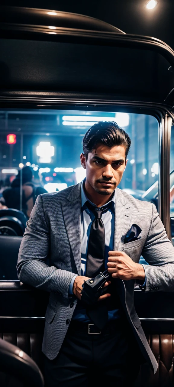 The man in a gangster of the world
