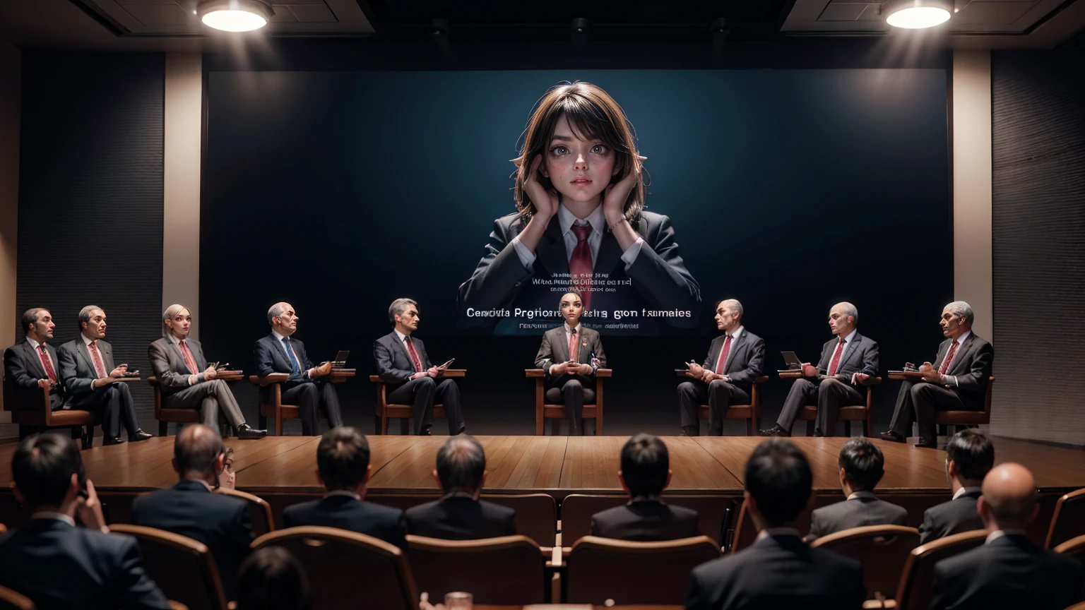 Leadership lectures and panel discussions by top leaders worldwide. perfect pictures, super realistic image