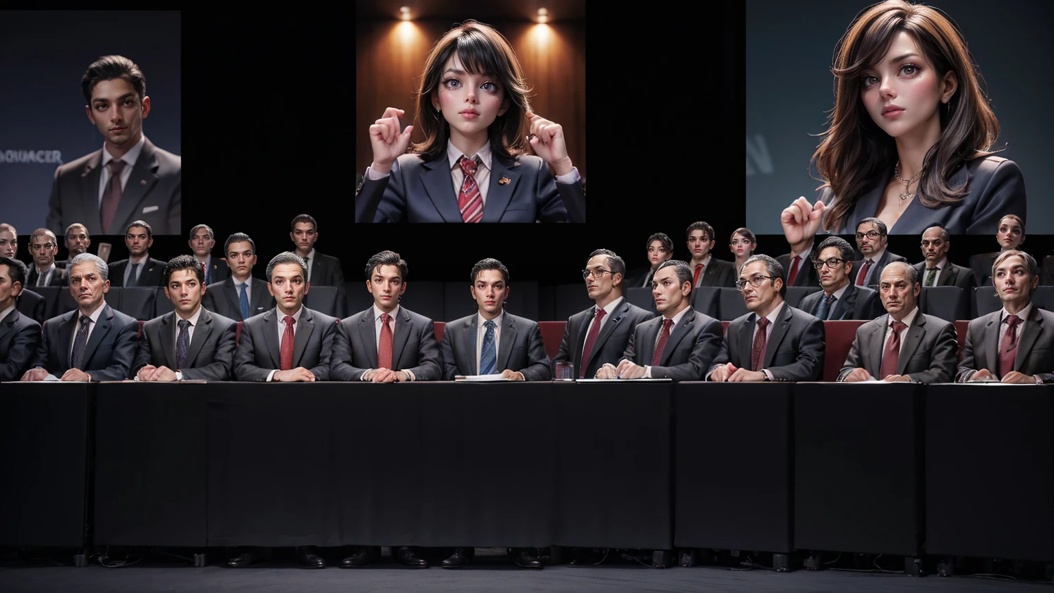 Leadership lectures and panel discussions by top leaders worldwide. perfect pictures, super realistic image