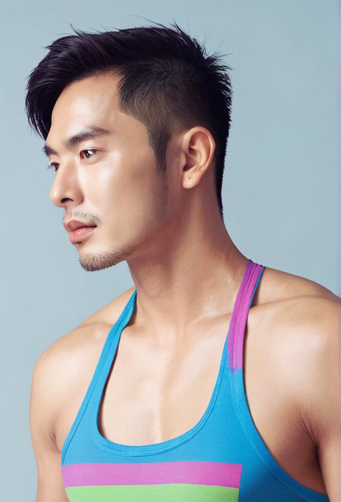 A handsome man who likes gay men、Face forward、Face forward