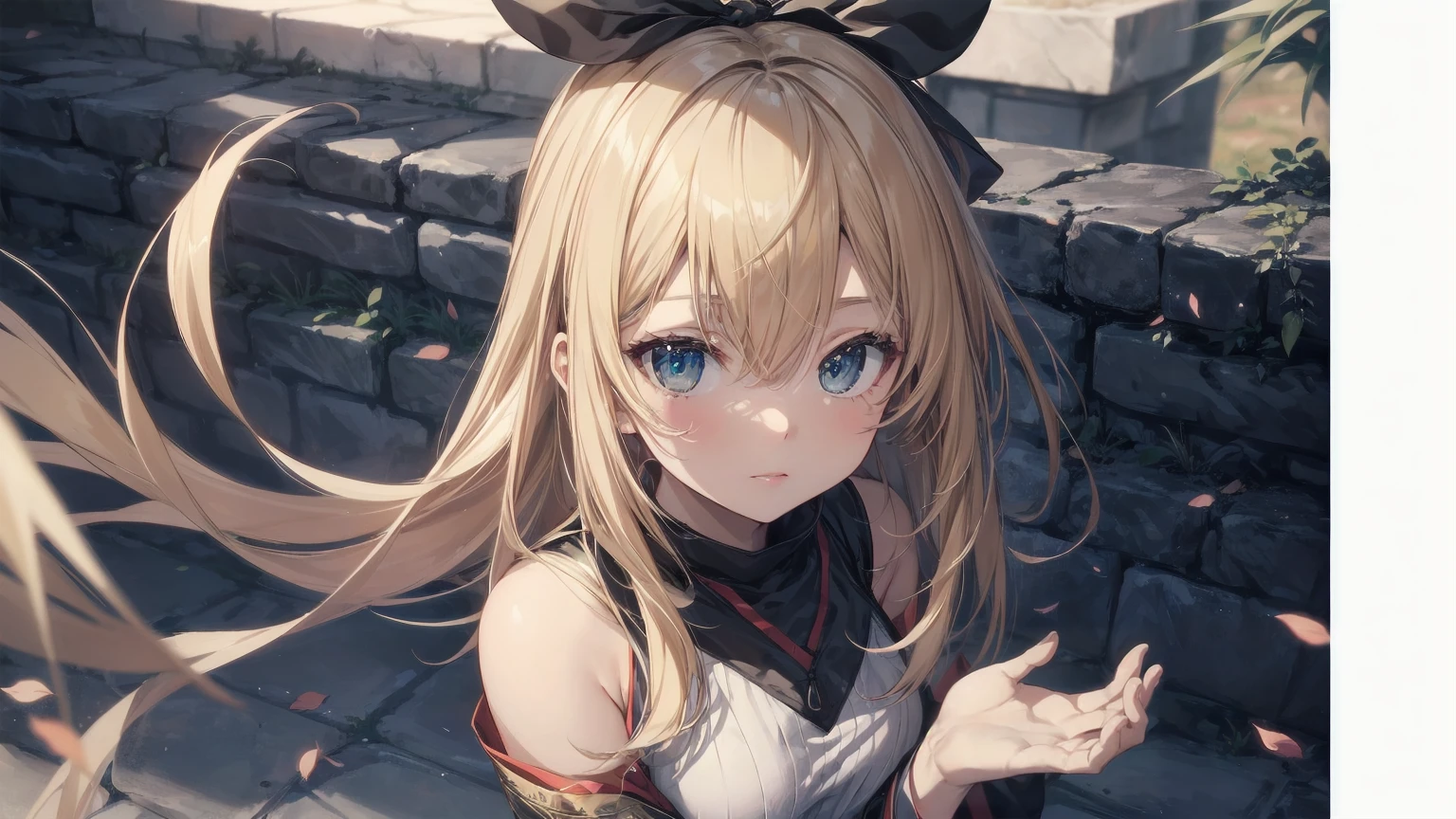 Highest quality, Anime Moe Art Style,Best Anime 8K Konachan Wallpaper,pixiv contest winners,(masterpiece:1.2), (Highest quality:1.2), Perfect Eyes, Perfect Face, Perfect lighting, photo shoot, One girl, mature female wearing SSAHC, SSAHC, Dark skin, Colorful tribal costumes, Head ornament, Thick eyelashes, compensate, eye shadow, Medium Hair, oasis, Desert detailed outdoor background