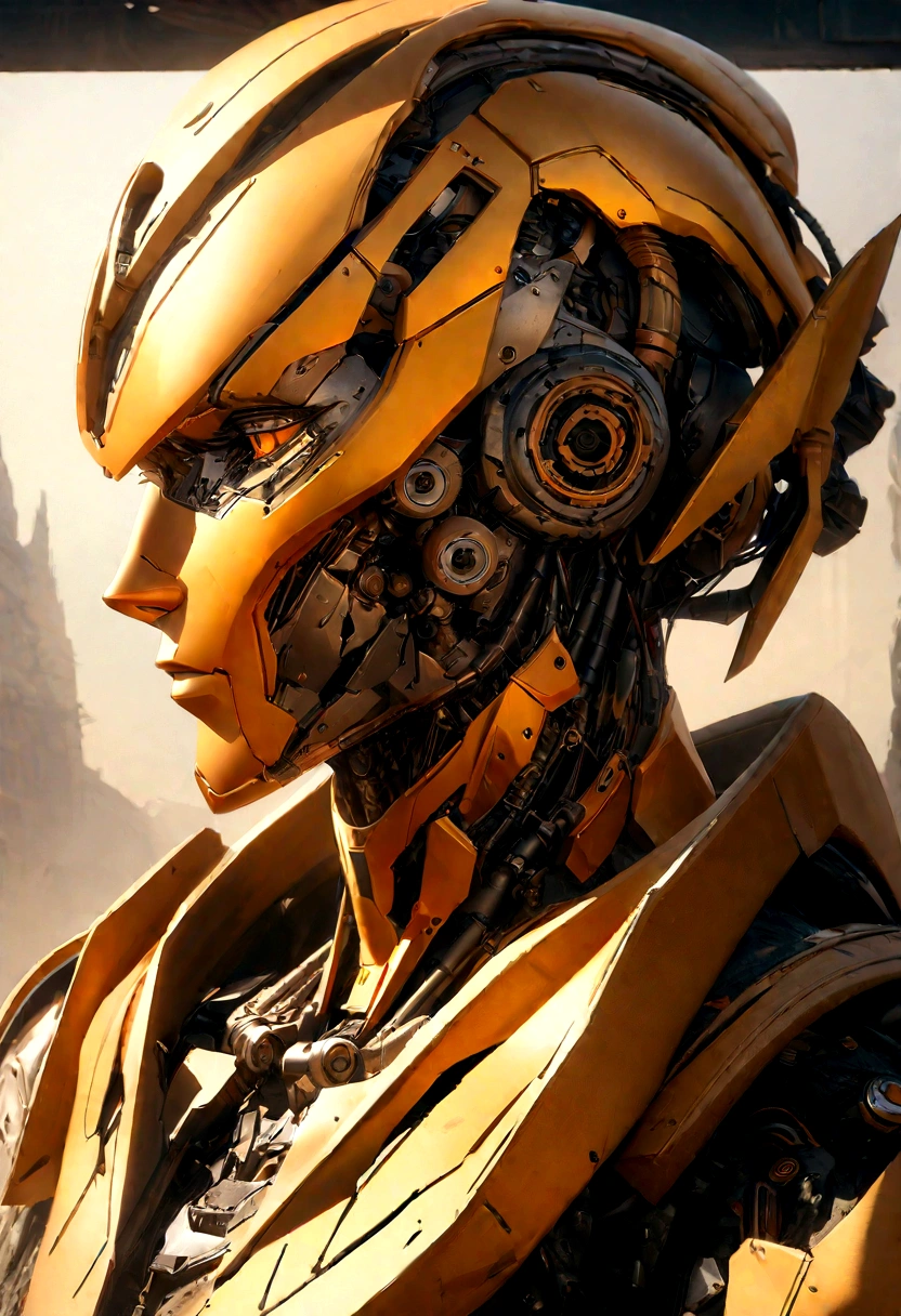 sharpened man in white and gold hooded armor, detailed portrait of a cyborg, close-up portrait of cyborg, portrait of a futuristic robot, male cyborg military commander, attractive science fiction face, Artificial intelligence, portrait of cyborg, portrait of a cyborg, cyborg portrait, portrait of a cyborg cyberpunk, male cyborg, in metallic orange futuristic armor, olpntng style, Portrait of the gynoid robot Samus in Wasteland, perfect composition, beautiful detailed intricate insanely detailed octane render Tendências no ArtStation, 8k art photography, photorrealistic concept art, soft natural volumetric cinematic perfect light, Bright dark, rewarded photography, work of art, oil on canvas, perfect composition, beautiful detailed intricate insanely detailed octane render Tendências no ArtStation, 8k art photography, photorrealistic concept art, soft natural volumetric cinematic perfect light