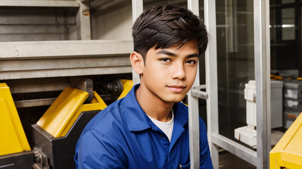 one boy Work in company